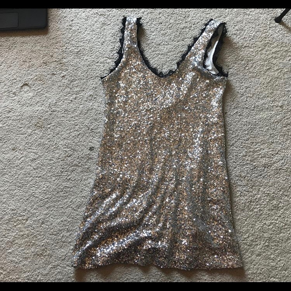 Silver party dress